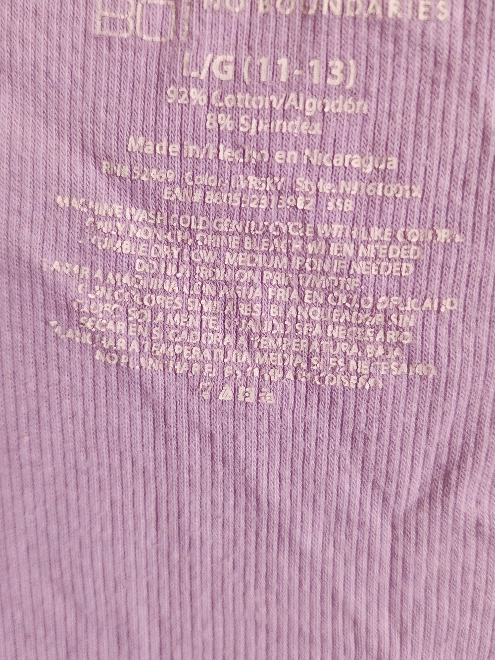 No Boundaries Lavender Ribbed Racerback Tank Top - Picture 2 of 3